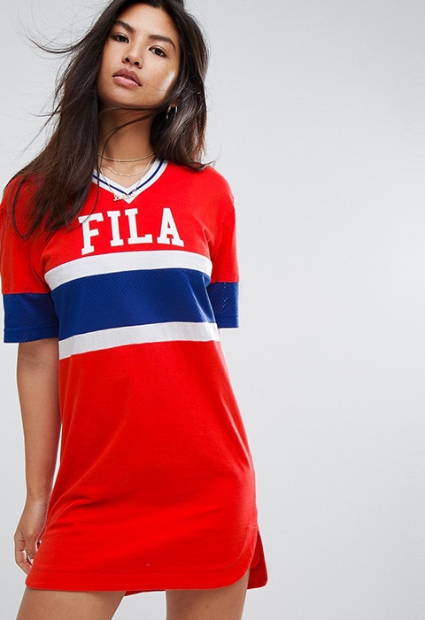 Fila Oversized Varsity T-Shirt Dress, £45 | ASOS Fashion & Beauty Feed