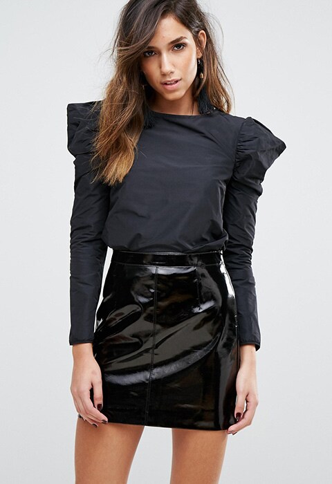Miss Selfridge Extreme Shoulder Top | ASOS Fashion & Beauty Feed
