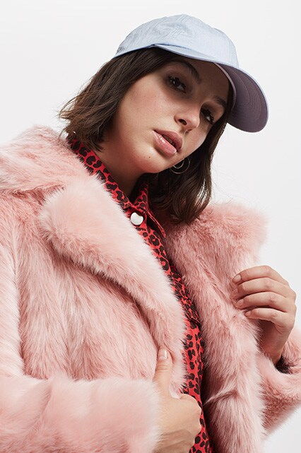 ASOS Insider Barbara wearing a pink faux fur coat | ASOS Fashion & Beauty Feed