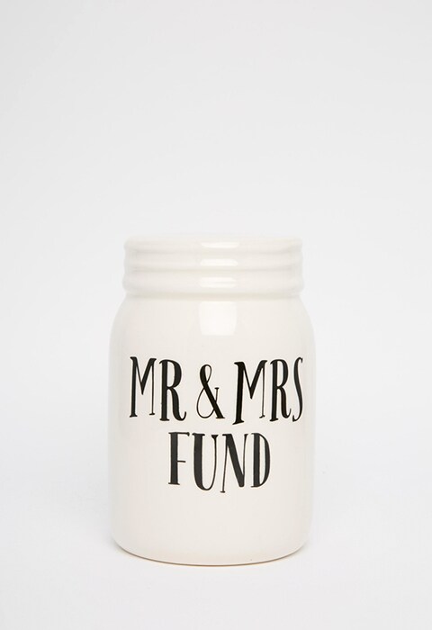 Sass & Belle Mr & Mrs Fund Money Box, available on ASOS