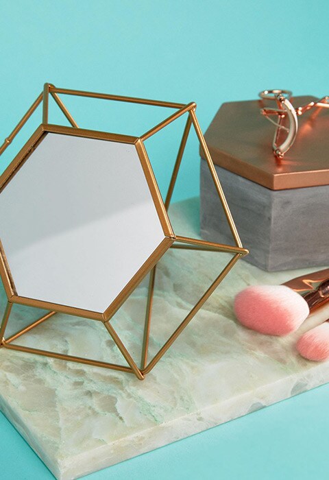 Mimo Hexagon Open Shape Mirror | ASOS Style Feed