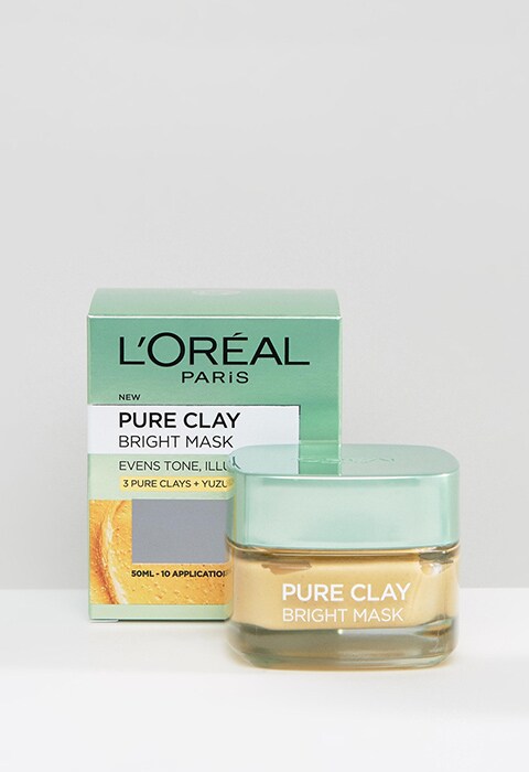 L'Oreal Paris Pure Clay Bright Face Mask | ASOS Style Feed