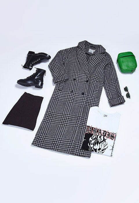 Flatlay of what to wear during tricky weather | ASOS Style Feed