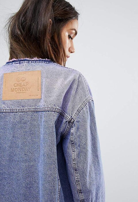 Cheap Monday Boxy Denim Jacket in Pink Wash, £70 | ASOS Style Feed