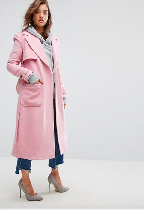 pink coat