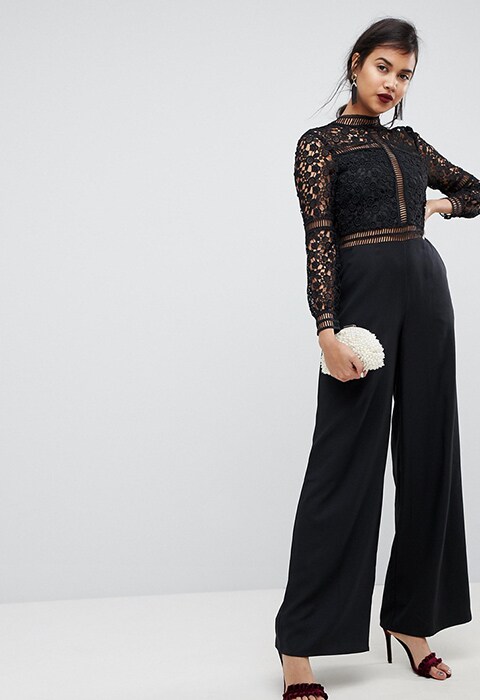 ASOS Premium Open Back Lace Jumpsuit | ASOS Style Feed