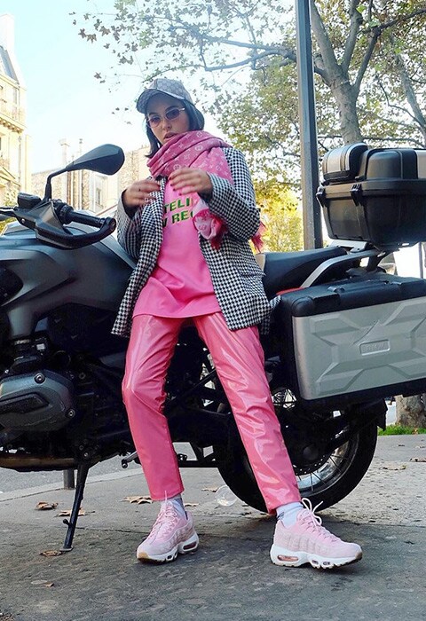 ASOS Insider Barbara wearing a pink outfit