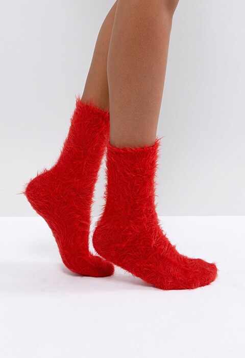 Monki Fluffy Socks