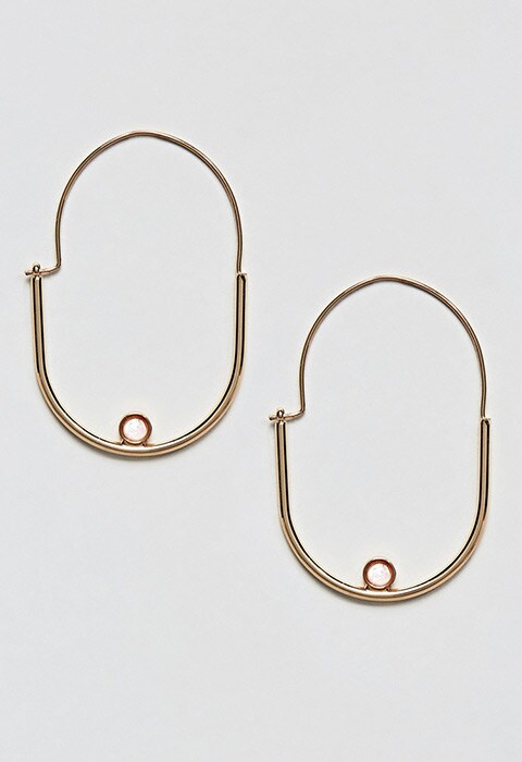 ASOS Oval Hoop Earrings