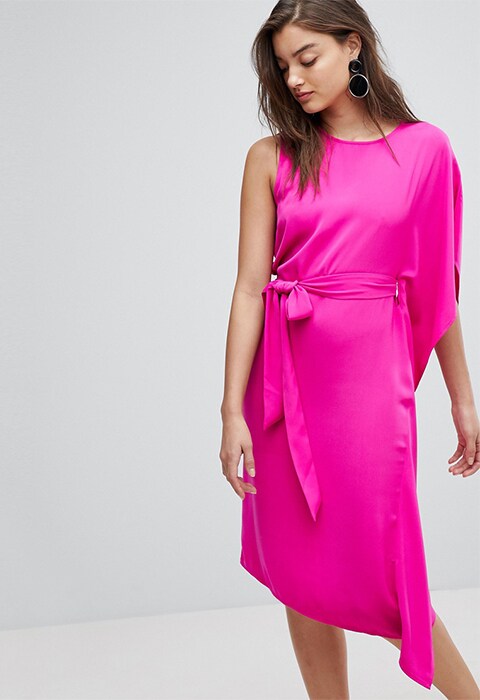Warehouse pink dress