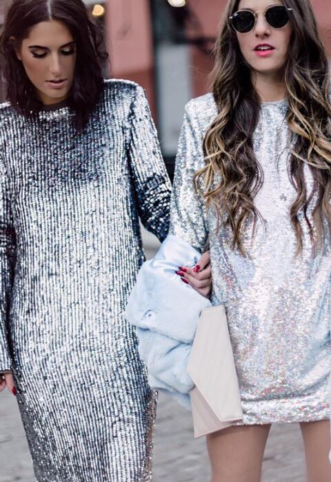 silver sequin dresses