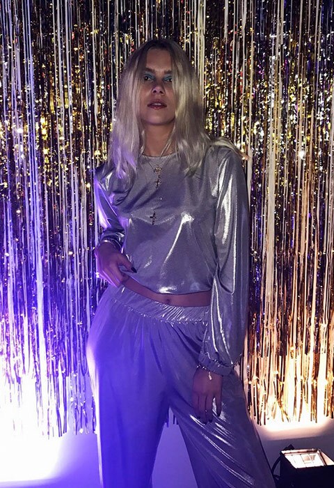 ASOS Insider Olive wearing metallic co-ord in silver | ASOS Fashion & Beauty Feed