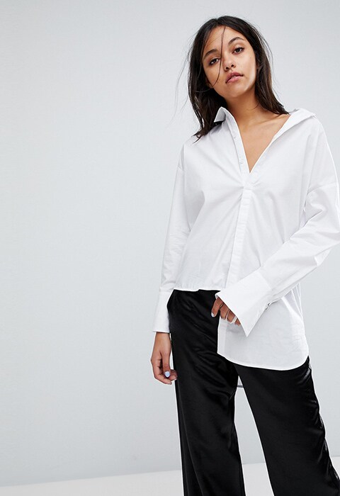 Gestuz Long Shirt With Asymmetric Detail | ASOS Fashion & Beauty Feed