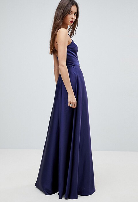 ASOS Square Neck Cami Satin Maxi Dress, £65.00 | ASOS Fashion & Beauty Feed
