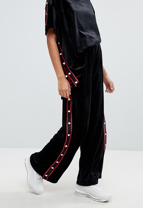 Wide Popper Taping Track Trousers by Kappa | Topshop outfit, Summer dress  trends, Kappa clothing