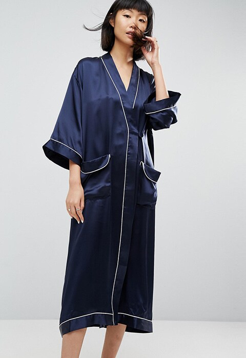 ASOS WHITE 100% Silk Dressing Gown £120.00 | ASOS Fashion & Beauty Feed