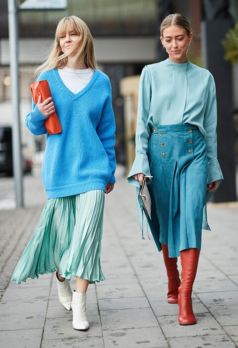 Jeanette Friis Madsen and Emili Sindlev at Stockholm Fashion Week Autumn Winter 2018