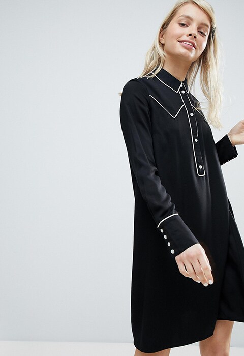 Monki Western Style Shirt Dress