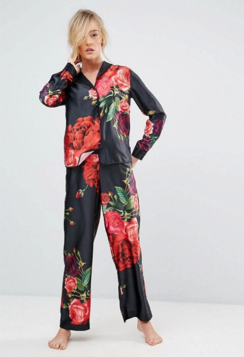 Conjuntos estilo pijama. Pijama con estampado floral Juxtapose Rose de B By Ted Baker