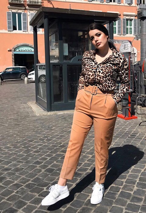 everyone is wearing camel