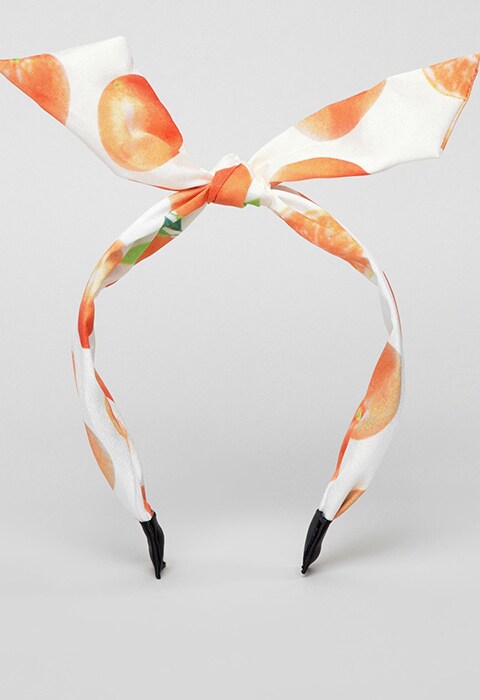 ASOS Summer Fruit Print Knot Headband