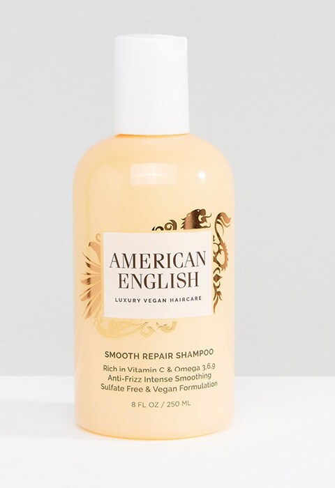 Champú vegano Smooth Repair de American English. Productos eco de belleza para un cuidado de la piel más healthy. Cosmética con ingredientes naturales.