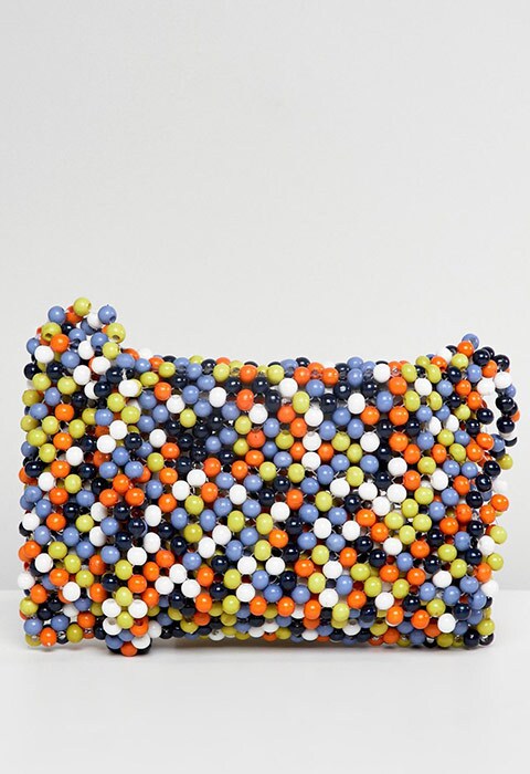 ASOS DESIGN Multi Coloured Bead Cross Body Bag £28.00