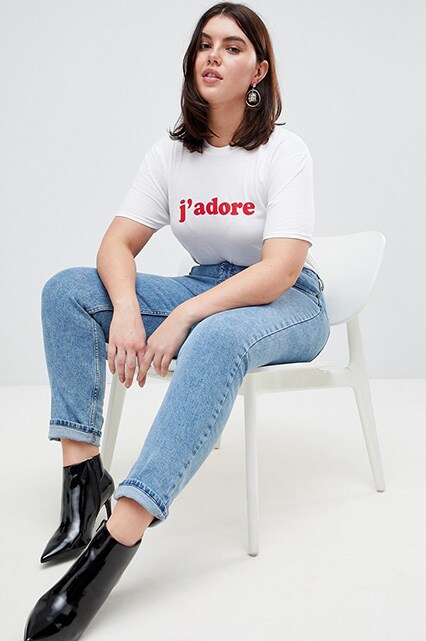 Boohoo Plus - J'Adore - T-shirt