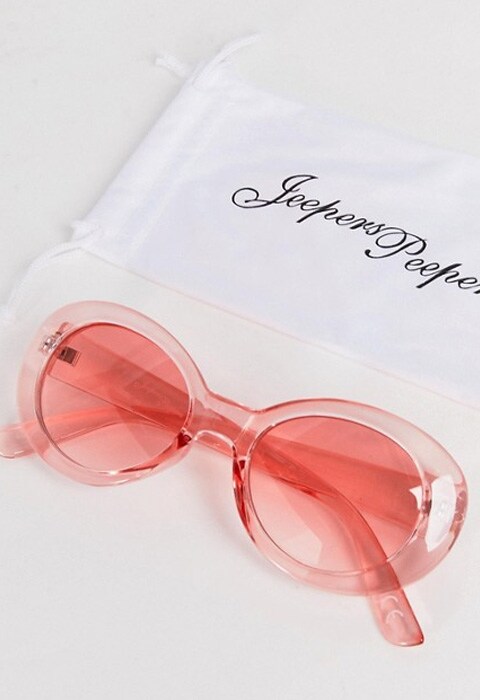 rosafarbene Sonnenbrille