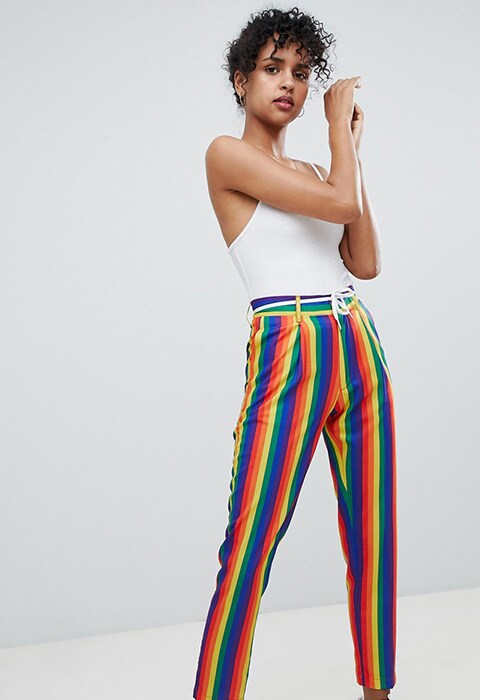 Rainbow peg trousers