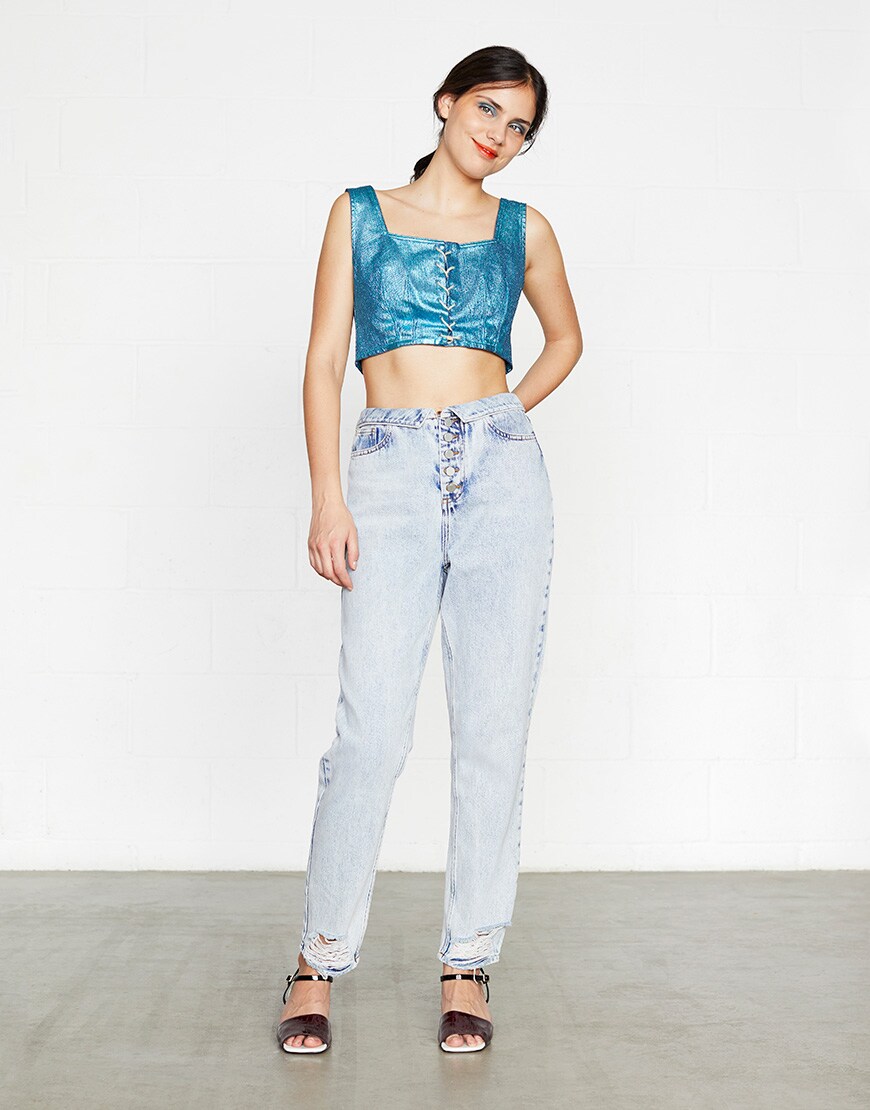 Denim jeans and a top