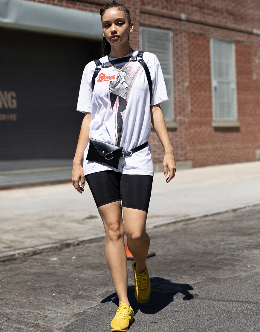 kurze leggings street style radlerhose