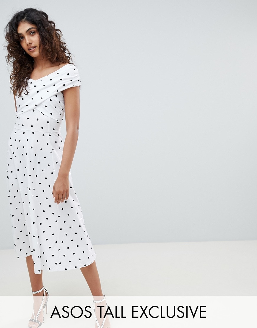ASOS White Polka Dot Dress | ASOS Fashion & Beauty Feed