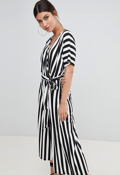 A pinstriped jumpsuit is the perfect transseasonal piece | ASOS Fashion & Beauty Feed