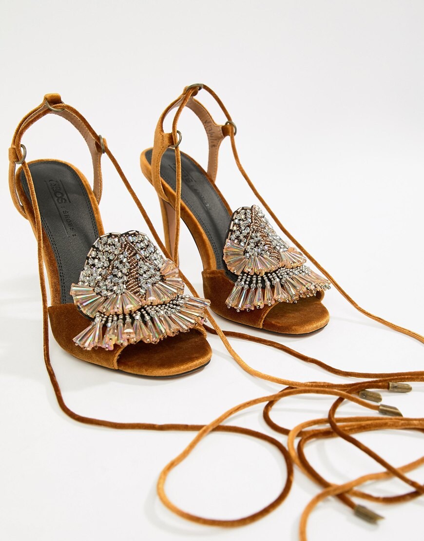 ASOS DESIGN Harrison Embellished Sandals available at ASOS | ASOS Style Feed
