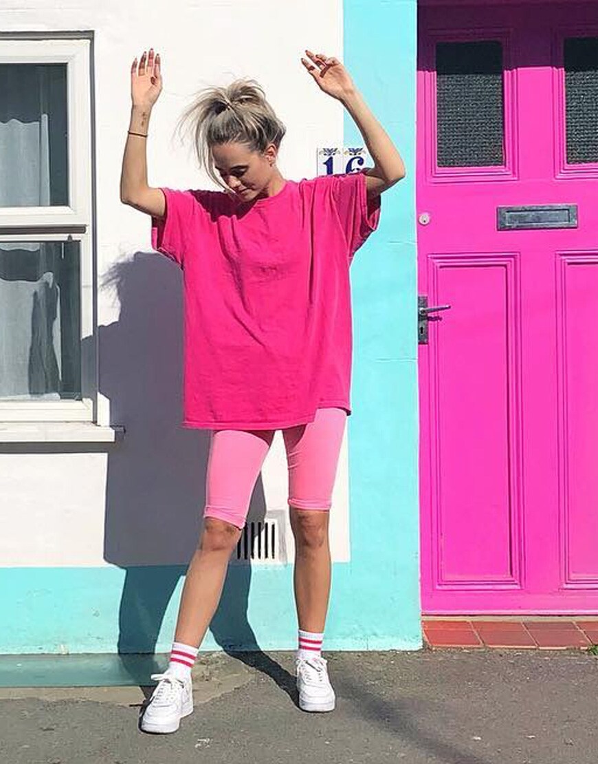 minitrend radlerhose 90 leggings oversized t-shirt asos jana