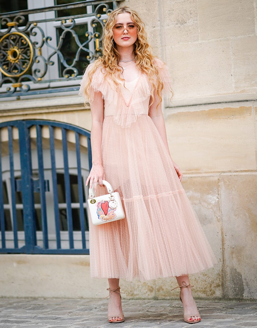 A nude dress suitable for a wedding at the Paris Couture shows  | ASOS Fashion & Beauty Feed