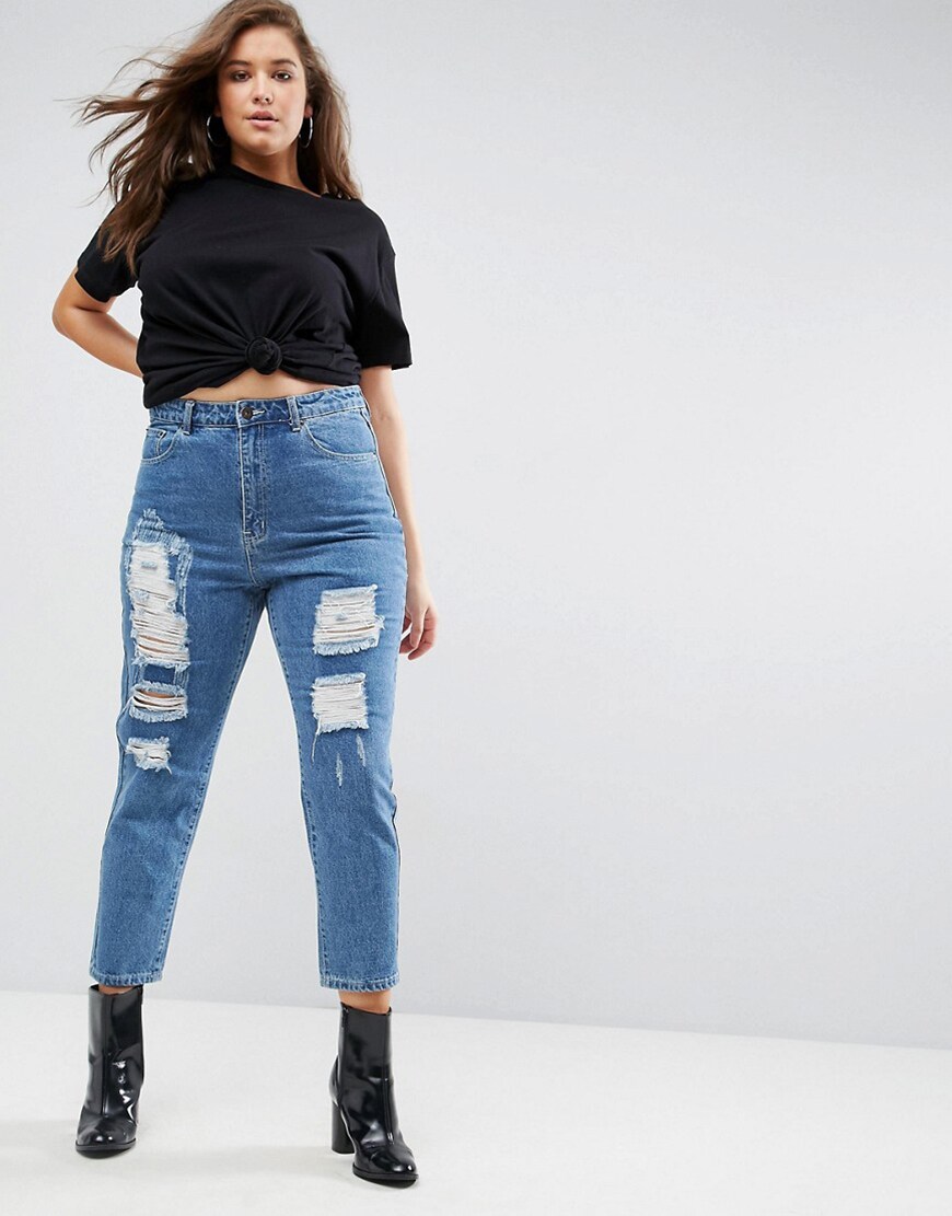 Liquor N Poker Plus skinny jeans with extreme distressing ripped knees | ASOS Fashion & Beauty Feed