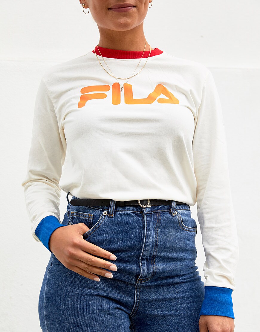 An ASOSer wears a Fila T-shirt | ASOS Style Feed