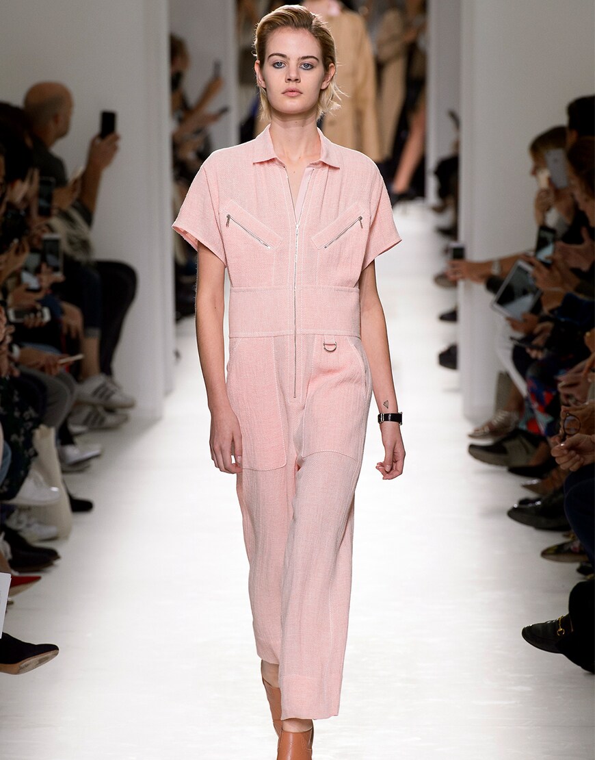 Ganni AW19 pink boiler suit copenhagen fashion week