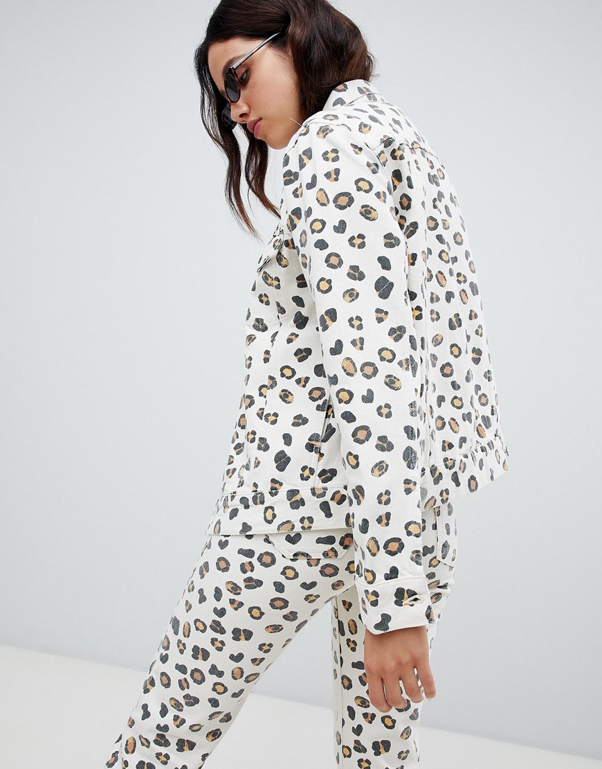 Weekday leopard print denim jacket | ASOS Fashion & Beauty Feed