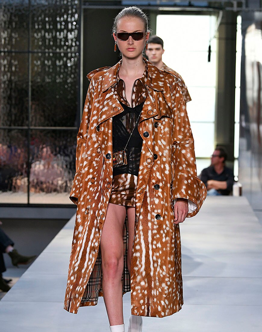 Burberry model on the runway at London Fashion Week | ASOS Style Feed