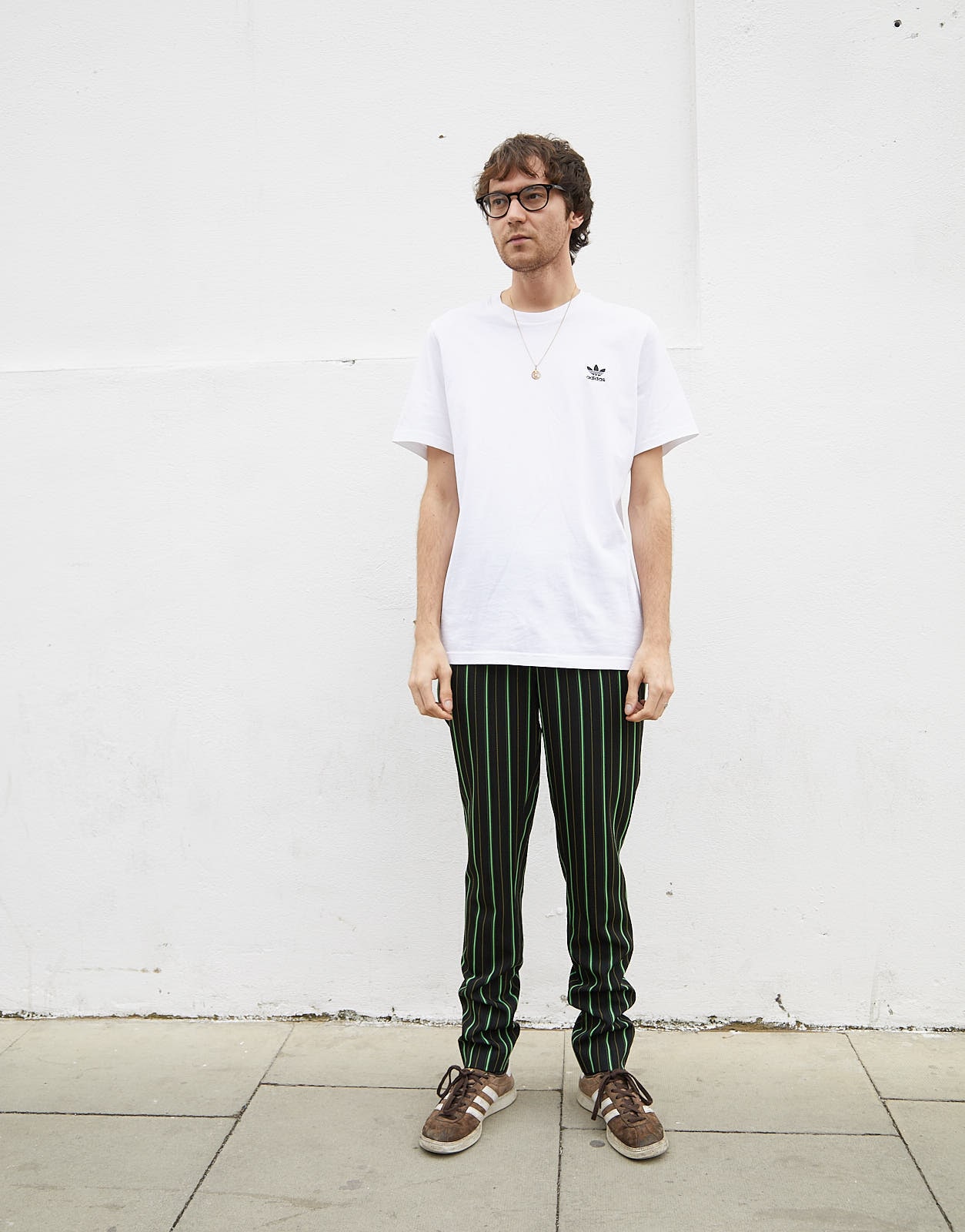 Warren wears neon-striped trousers | ASOS Style Feed