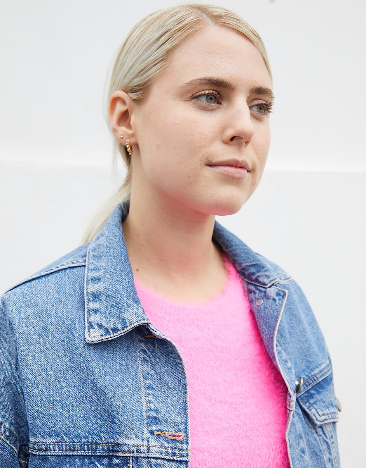 ASOS junior fashion ed Beccy in neon pink