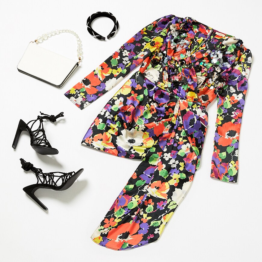 A floral midi dress and heels are the perfect races style | ASOS Style Feed