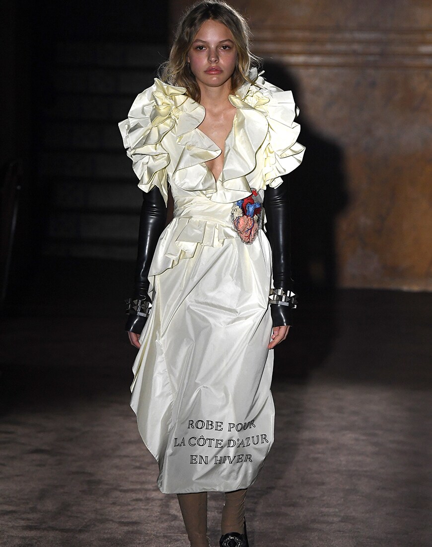 Gucci model at Paris Fashion Week | ASOS Style Feed