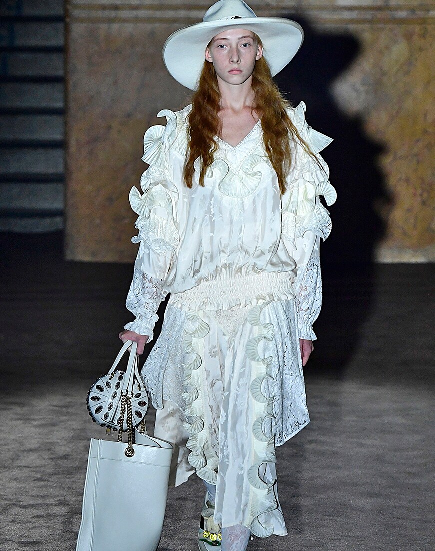 Gucci runway model at Paris Fashion Week | ASOS Style Feed