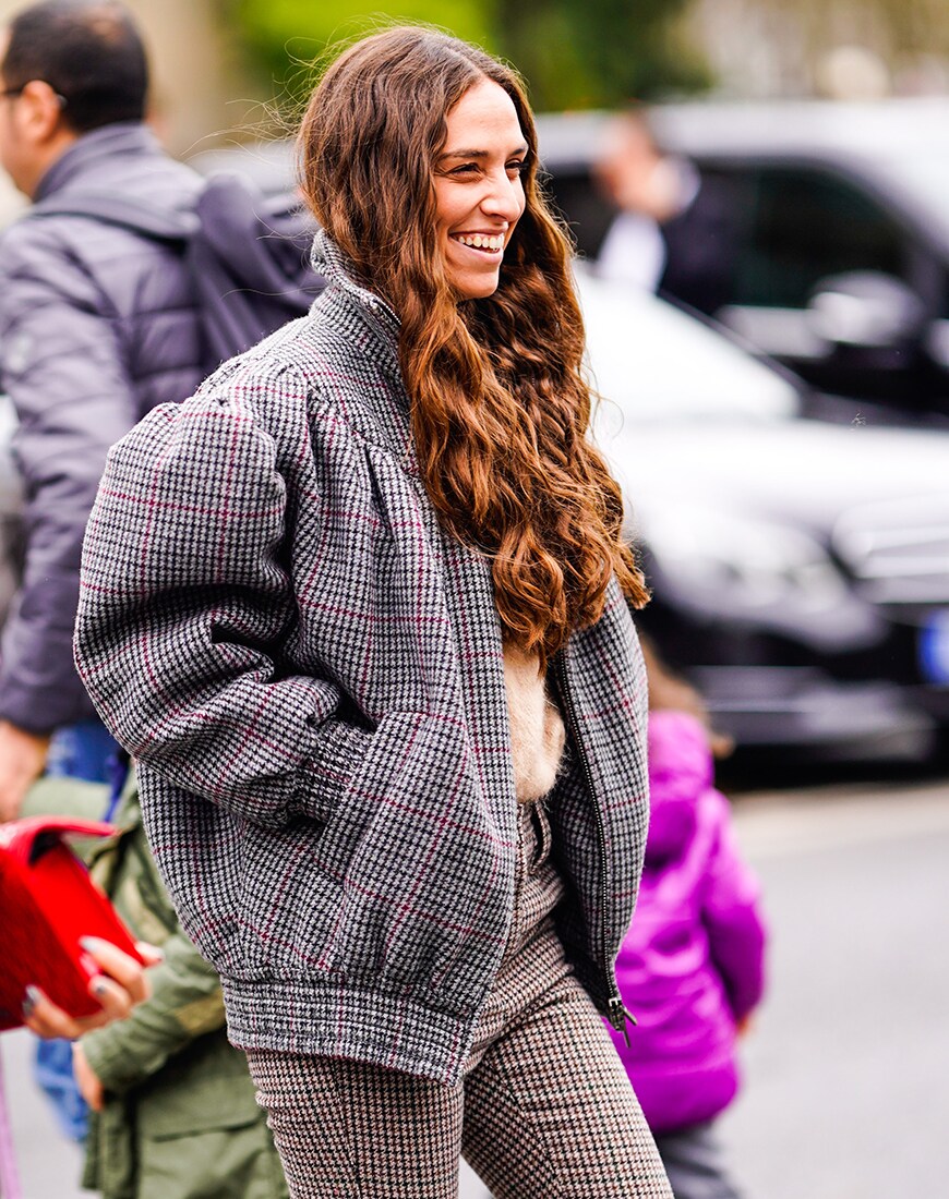 Street styler in a padded jacket at Paris Fashion Week | ASOS Style Feed