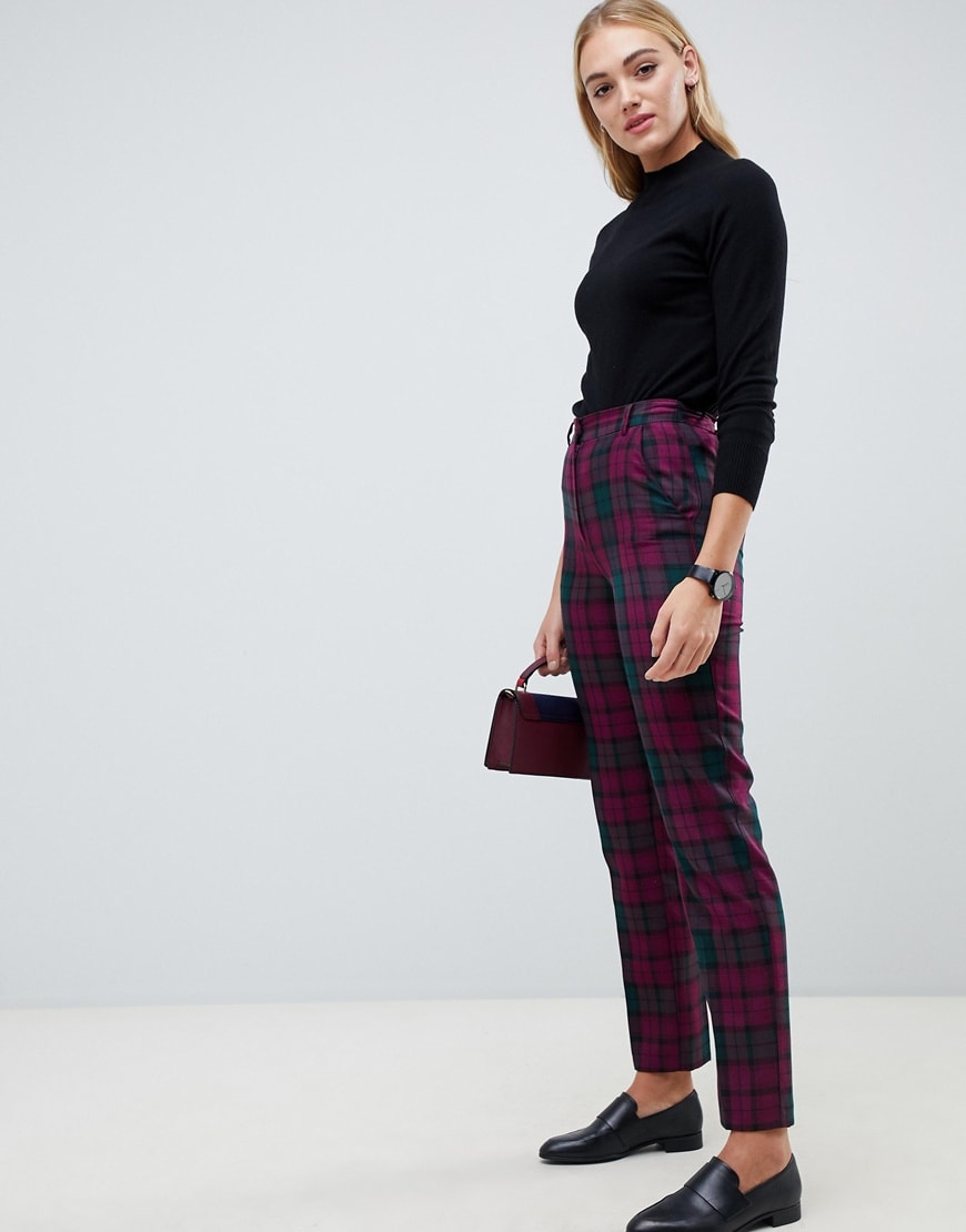 ASOS DESIGN Tall checked trousers | ASOS Fashion & Beauty Feed