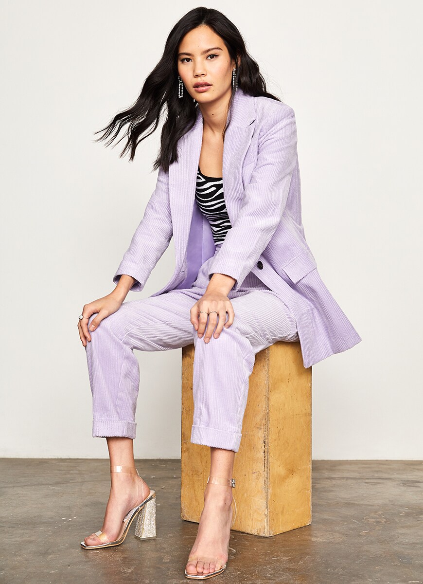 Lilac corduroy suit available at ASOS | ASOS Style Feed